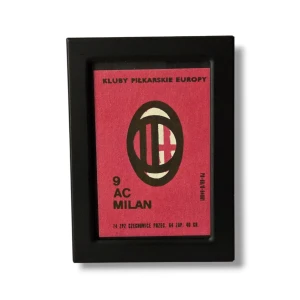 Etykieta zapałczana  „KLUBY EUROPY - AC MILAN"