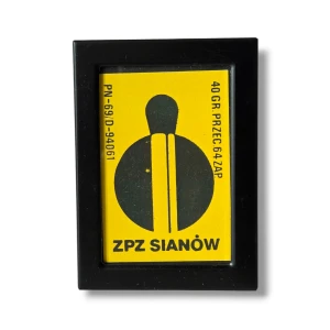 Etykieta zapałczana  „ZAPAŁKA SIANÓW"