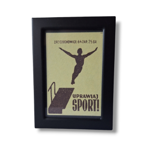 Etykieta zapałczana  „UPRAWIAJ SPORT 1”